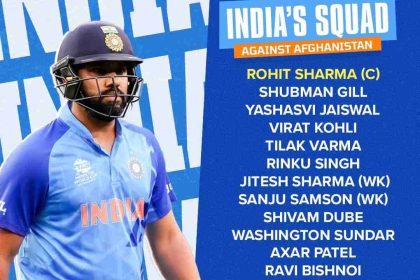 India T20I Squad vs Afghanistan : IND vs AFG T20