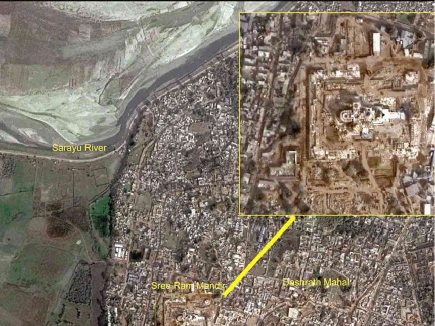 भव्य राम मंदिर अंतराळातून कसे दिसते? ISRO ने दाखवली एक अद्भुत झलक