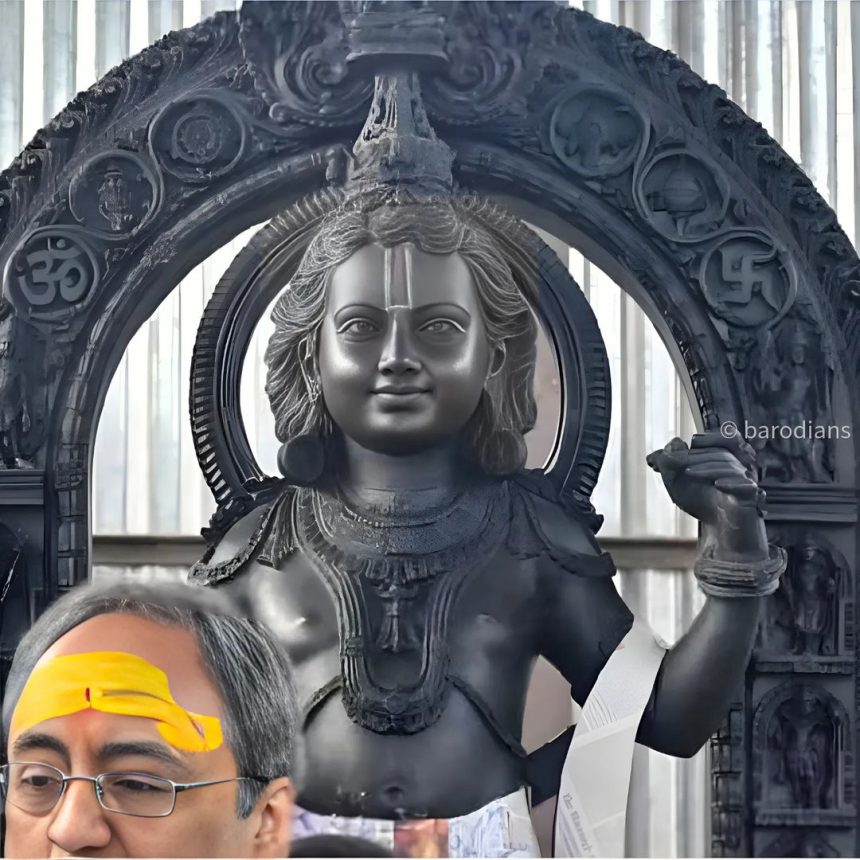 Ayodhya Ram Mandir : गोड हास्य, भाळी टिळा… रामलल्लाचं मुखदर्शन पहिल्यांदाच