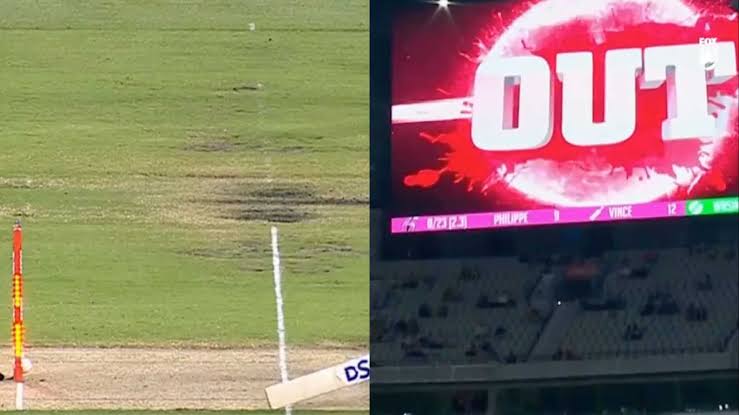 Viral Video BBL Umpire OUT : ‘BBL’मधला अजब कारभार…!