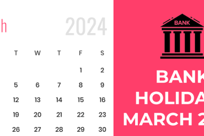Bank holidays in March 2024