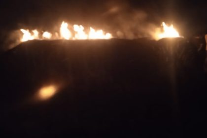 Belgaum Muchandi Fire 7 Paddy Grass Burned