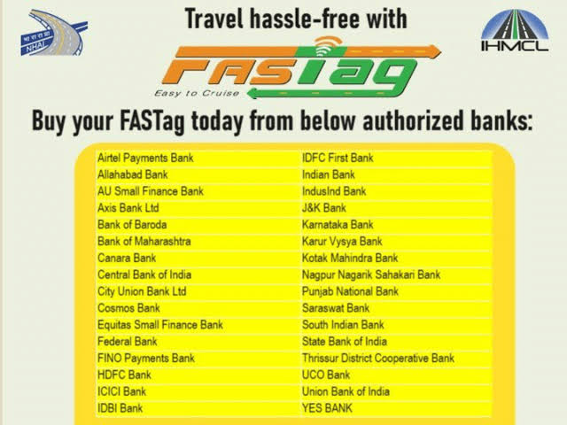 NHAI Issues Advisory for FASTag Users